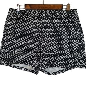 Elle Black & White Floral High Waist Shorts 6